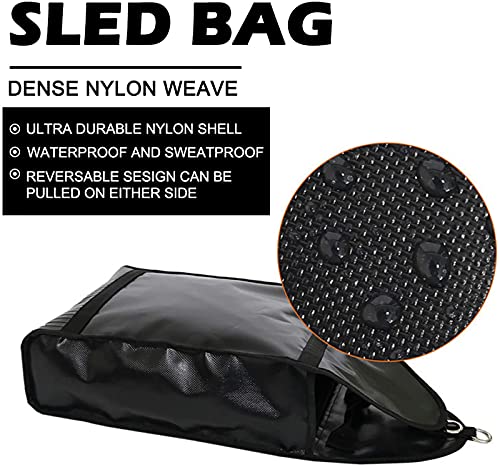 NAIZEA Adjustable Weight Sled Trainer with 4 Sandbags, Sand Sled | Upgrade Sled for Working Out,Speed & Strength Training, Football Blocking Sled, Resistance Running Sled, Outdoor & Indoor Use - size: 10-40 lbs