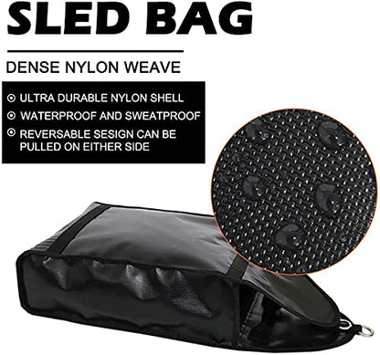 NAIZEA Adjustable Weight Sled Trainer with 4 Sandbags, Sand Sled | Upgrade Sled for Working Out,Speed & Strength Training, Football Blocking Sled, Resistance Running Sled, Outdoor & Indoor Use - size: 10-40 lbs