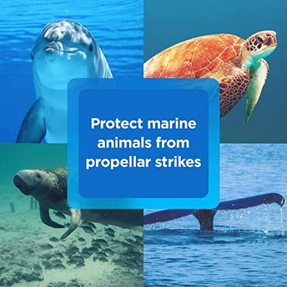 Hydrofoil Boat Stabilizer - Skeg-Mounted Shield for Motors with Marine Grade Mounting Bracket - Available in 4 Sizes - Improve Performance, Shield Your Propeller, and Protect Marine Life - style: R35