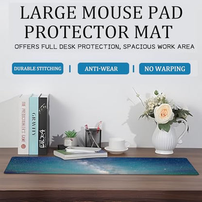 Sea Turtle Gaming Mouse Pad – 12x31.5in Large Extended Desk Mat with Underwater Marine Life Design – Non-Slip Rubber Mousepad for Office Home – Deskmat Gifts for Ocean Lovers Decor
