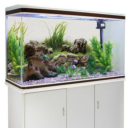 AWERT 30x12 inches Seaweed Aquarium Background Aquatic Plant River Bed & Lake Fish Tank Background Stone Aquarium Background Vinyl Background