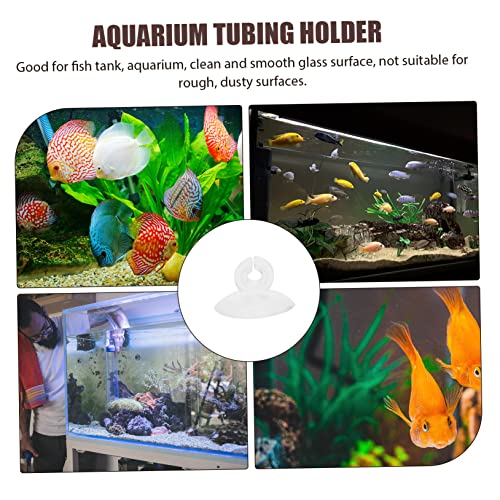 25pcs Aquarium Tubing Holder Cups Airline Clips for Fish Tanks and Aquariums Easy Installation for Air Hose Management