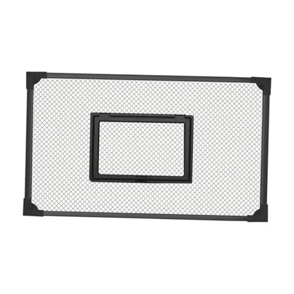 Aquarium Anti Jumping Net with Feeding Window, Cuttable Fish Tank Top Screen Lid Cover for Pet Safety Protection - size: 90x45cm