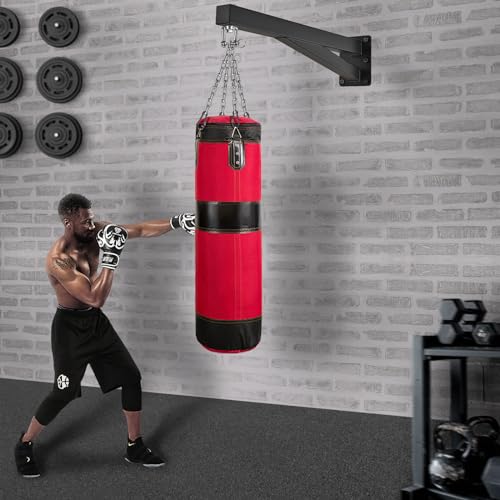 SELEWARE Wall Mount Heavy Bag Hanger Heavy Duty Punching Bag Hanger - color: 24" Heavy Bag Hanger