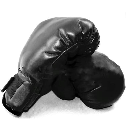 OYSTERBOY Adult Boxing Gloves, Punching Gloves, Professional Shockproof Faux Leather Sparring Training Glove Set Punching Bag Mitts for Muay Thai, MMA, Kickboxing, Men/Women - color: Black (Kids)