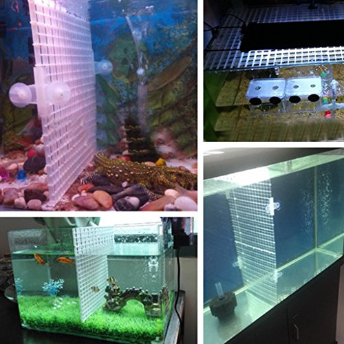 Aquarium Divider Tray Aquarium Crate Light Diffuser Fish for Bottom Filter Plate 12x12 Inches
