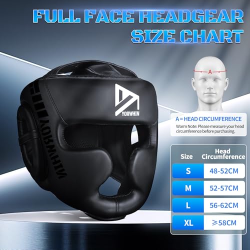 Boxing Headgear for Kids Youth, Boxing Head Sparring Gear MMA Headgear - size: Medium