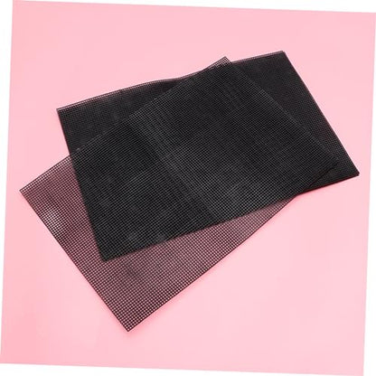 Happyyami 5pcs Plastic Mesh Grid for Projects Multi-Purpose Handmade Mesh for Fish Tank Aquariums and Crafting Black - color: Black