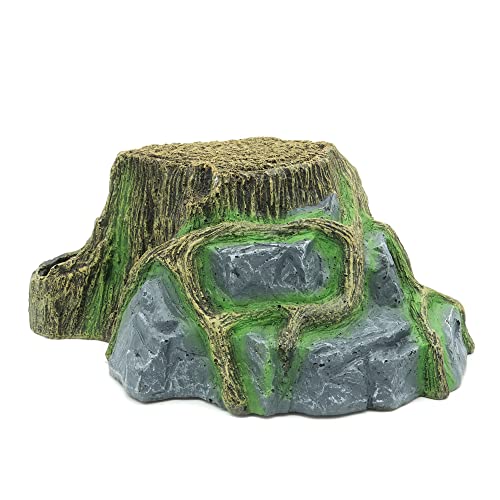Resin Large Turtle Tank Accessories Reptile Hideouts Cave Habitat Decor for Gecko Leopard Lizards Toad
