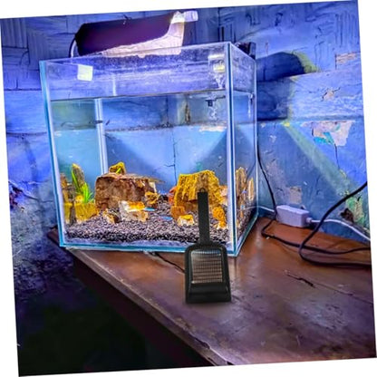 Mikikit 2pcs Aquarium Sand Cleaning Shovel for Fish Tank Maintenance Multi-Functional Lizard Feces Scoop for Gardens Pools Aquariums Lightweight User-Friendly Tool for Cleaning