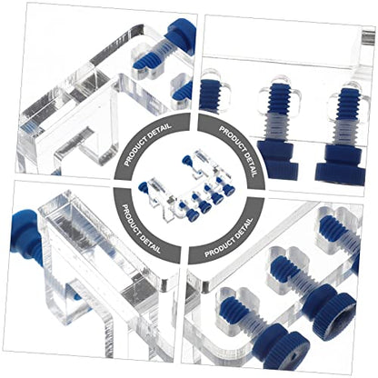 GALPADA 3pcs Acrylic Titration Pump Hose Fixing Rack Drip Hose Clamp for Fish Tank Adjustable Water Tube Holder for Aquarium Easy Installation Without Tools Organizes Storage