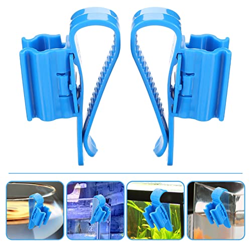 4pcs Multi-functional Aquarium Clips for Fish Tanks Hose Holder for Tubing Easy Installation Water Fixed Clips for Aquariums Lightweight and Space-saving Design