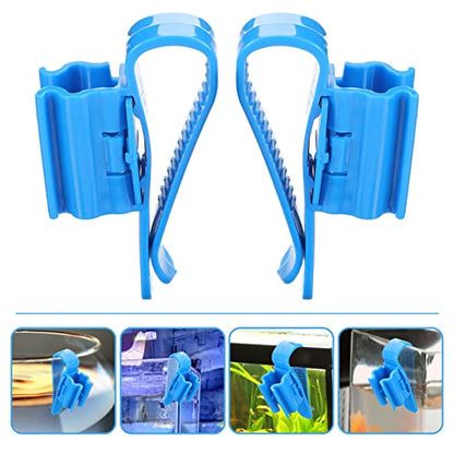 4pcs Multi-functional Aquarium Clips for Fish Tanks Hose Holder for Tubing Easy Installation Water Fixed Clips for Aquariums Lightweight and Space-saving Design
