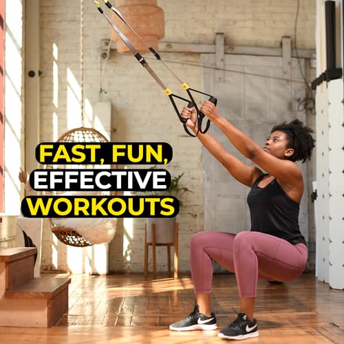 TRX GO Suspension Trainer, At Home, Portable Gym Workout, For Strength Training, Full Body Exercise Equipment