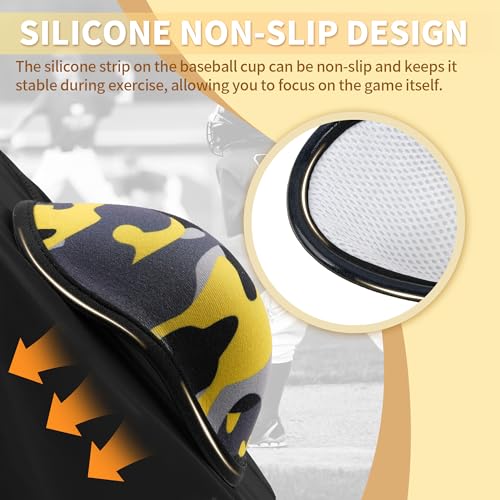 Soared Youth Baseball Cup Ages 7-12 Non-Moving Boys Sports Cups - color: Yellow