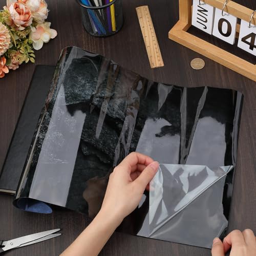 CREATCABIN Static Cling Aquarium Background Fish Tank Sticker Decal Black Self Adhesive PVC Waterproof Underwater Natural Rocky Texture Decorative Terrarium Background Poster for Aquarium 23.6x11.8in