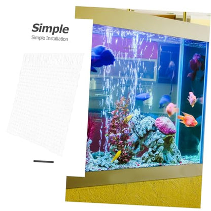 Yardwe Fish Tank Divider Panel Transparent Acrylic Separator for Aquariums Easy to Install for Fish Isolation and Breeding Includes Cups