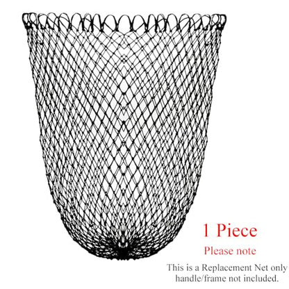 Fishing Net Replacement Foldable Trout Net Replacement Nylon Fishing Landing Mesh for Freshwater Saltwater Robust 24 Strands
