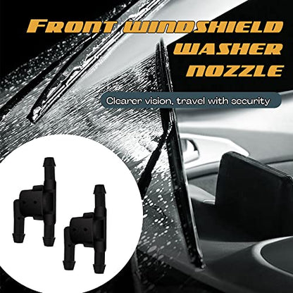 2PCS Wiper Washer Windshield Check Valve Replacement for Most Vehicles, Automotive Accessories Spray Jet Kit for Front Windshield Wiper Washer Nozzles Replaces OEM #85321-28020
