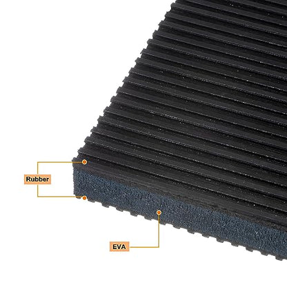 HARFINGTON 8pcs Rubber Anti Vibration Pads 2" x 2" x 7/8" Isolation Vibration Absorbing Pad Damping Mat Anti-Skid Noise with EVA Center for Air Compressor Conditioner Treadmill Washer (Pack of 2) - size: 2" x 2" x 7/8" (Pack of 2)