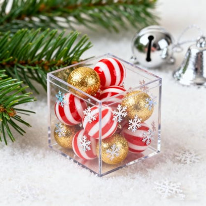 Acrylic Candy Box Clear Square Cube Display Boxes Jewelry Storage Box Acrylic Boxes with Lids for Weddings Birthday Party - size: 3 x 3 x 3 Inch