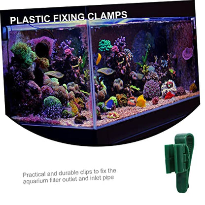 BESPORTBLE 4pcs Adjustable Aquarium Clips Water Pipe Holder for Fish Tanks Easy Installation Fixator for Tubing and Inlet Outlet Pipes Convenient Clips for Clean Aquatic Environments