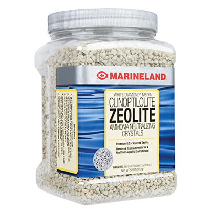 Marineland White Diamond 50 Ounces, Removes Toxic Ammonia, Aquarium Filter Media