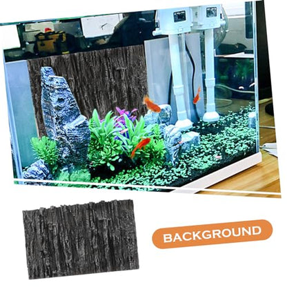 Reptile Tank Background Lightweight Pu Aquarium Backdrop Decoration for Turtle Tanks Easy to Install Scenic for Reptiles