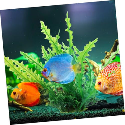 ORFOFE 2Pcs Aquarium Fish Tank Plants Fake Grass Decoration for Desktop Fish Tanks for Home Office Wedding Decor and Enhances Aquarium Aesthetics