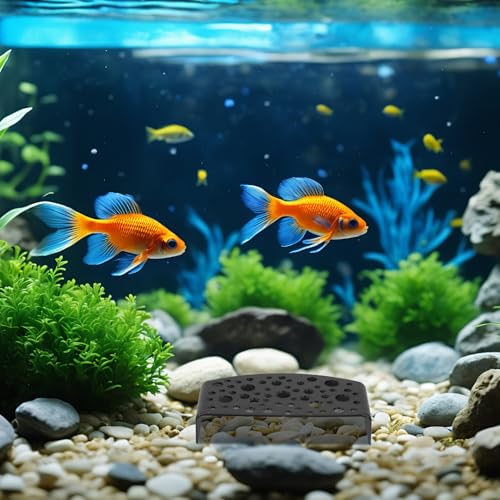Wakauto 2pcs Shrimp Hide Cave Aquarium Fish Tank Decorations Black Spawning Tube Crayfish Breeding Shelter Aquarium Environment Ornament for Small Fish and Reptiles