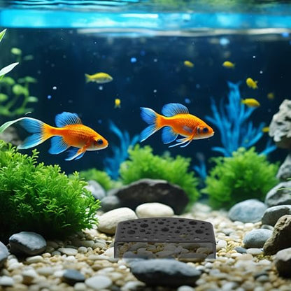 Wakauto 2pcs Shrimp Hide Cave Aquarium Fish Tank Decorations Black Spawning Tube Crayfish Breeding Shelter Aquarium Environment Ornament for Small Fish and Reptiles