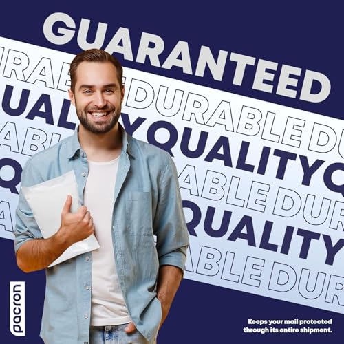200-Pack Waterproof Poly Bubble Mailers 8.5 x 12 - Thick, Durable, Instant Seal Envelopes with Strong Adhesive - Pacron Protective Shipping Mailers for Jewelry, Cosmetics, SD Cards, USB Cables - size: 8.5 x 12 | 200 Pack