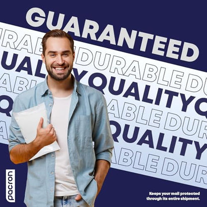 200-Pack Waterproof Poly Bubble Mailers 8.5 x 12 - Thick, Durable, Instant Seal Envelopes with Strong Adhesive - Pacron Protective Shipping Mailers for Jewelry, Cosmetics, SD Cards, USB Cables - size: 8.5 x 12 | 200 Pack
