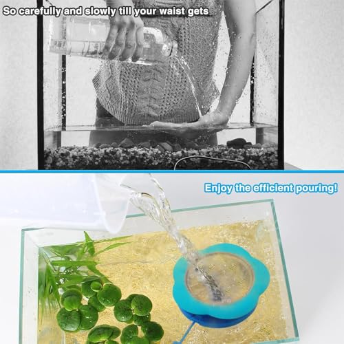 Aquariums Water Flows Controller Silicones Adjustable Arm for Easy Water Change and Levels Management in Fish Tanks Universals Fish Tanks Controller