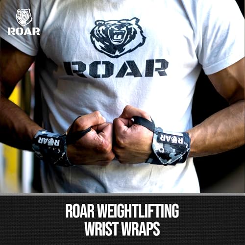 Wrist Wraps for Weightlifting (Pair) – Heavy-Duty Wrist Support with Thumb Loop, Reinforced Stitching & Strong Velcro – For Bench Press, Cross Training, Strength Training & Gym Workouts