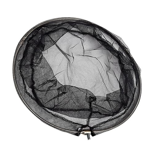 BESPORTBLE 2pcs Stainless Steel Frame 40cm Net Head Nylon Dense Hole Net Ideal for Aquarium and Outdoor Fishing