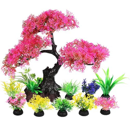 TOYANDONA 10pcs Plastic Fish Tank Plants Realistic Aquarium Decorations for Betta and Low-Maintenance and Versatile Aquarium Decor Underwater Aesthetics