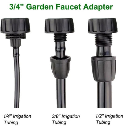 1/2 Inch Drip Irrigation Tubing Faucet Adapter 3 Pack, 3/4" to 1/2" Irrigation Hose Adapter, 3/4 Inch Faucet Connector Garden Hose Adapter - size: 3/4" to 1/2" Hose Adapter (3 Pack)