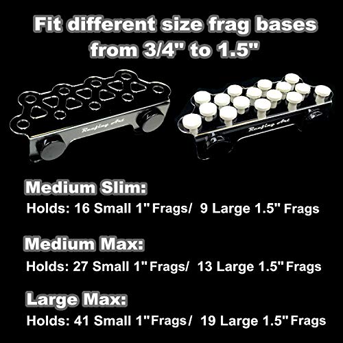 Magnetic Coral Frag Rack Strongest N52 Magnets Holds up to 41 Plugs (Large Max) - style: Large Max