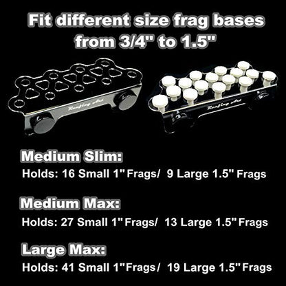 Magnetic Coral Frag Rack Strongest N52 Magnets Holds Up to 41 Plugs (Medium Max) - style: Medium Max