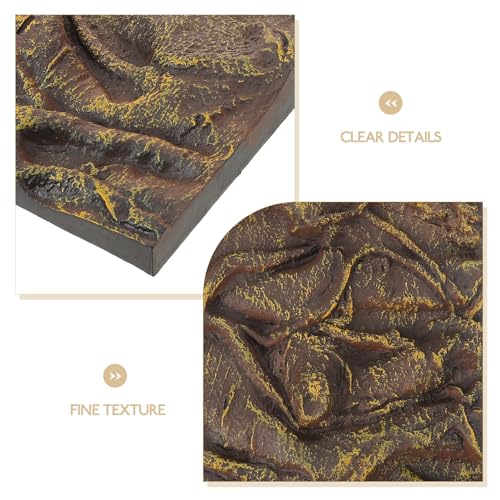 SUPVOX 3D Aquarium Background Board Reptile Tank Decor Imitation Bark Waterproof Corrosion-Resistant Terrarium Backdrop Suitable for Fish Tanks and Reptile Enclosures
