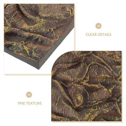 SUPVOX 3D Aquarium Background Board Reptile Tank Decor Imitation Bark Waterproof Corrosion-Resistant Terrarium Backdrop Suitable for Fish Tanks and Reptile Enclosures