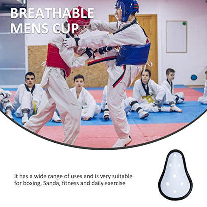 2Pcs Youth Groin Protector Boxing Guard with Breathable Removable Padding, Athletic Groin Cup for Taekwondo, MMA, Football, and Martial Arts Training