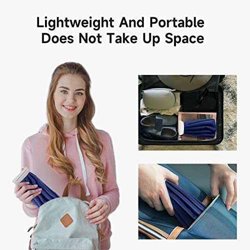 BICAREE Ice Cold Pack Reusable Ice Bags Hot Water Bag for Hot & Cold Therapy and Pain Relief with Cover, No-Leak Elastic Breathable Ice Bag, Size 6" Dark Blue - size: 6''