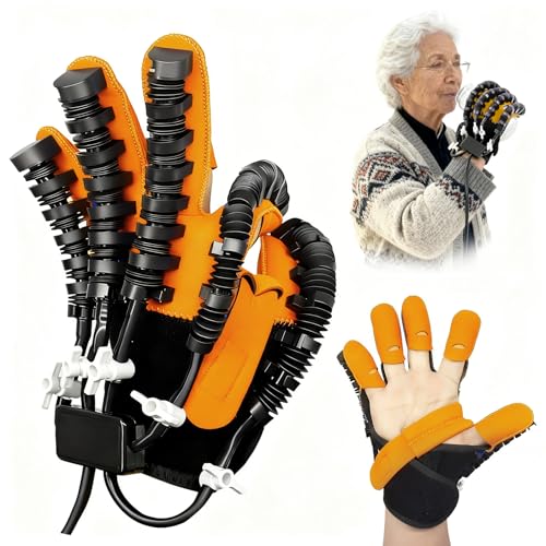 Hand Rehabilitation Equipment, Therapy Gloves for Stroke Hand Recovery Device, Robotic Rehab Glove for Finger Training, Adjustable Strength Hands Exerciser