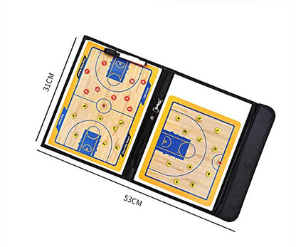 Pure Vie Foldable Magnetic Basketball Coaching Clipboard with Magnets, Pen