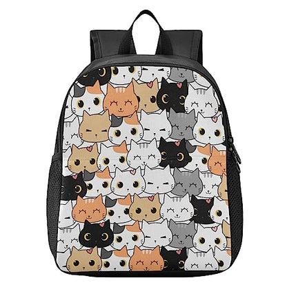 Toddler Backpack Cat Cartoon Waterproof Mini Backpack Boys/Girls Cute Small Backpack Kindergarten Pre School Bags 11 Inch - color: Cat Cartoon, size: Small