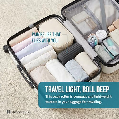 Travel Mini Foam Roller for Deep Tissue Massage - Ultralight Portable Back Roller size 3.5" x 3.5" x 7" for Back Pain Relief, Neck, Legs & Muscle Recovery - Compact Foam Roller for Gym, Office, Travel - size: Short (7")