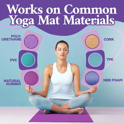 Durabasics Yoga Mat Cleaner Spray, Lavender, 2 Pack with Microfiber Towel