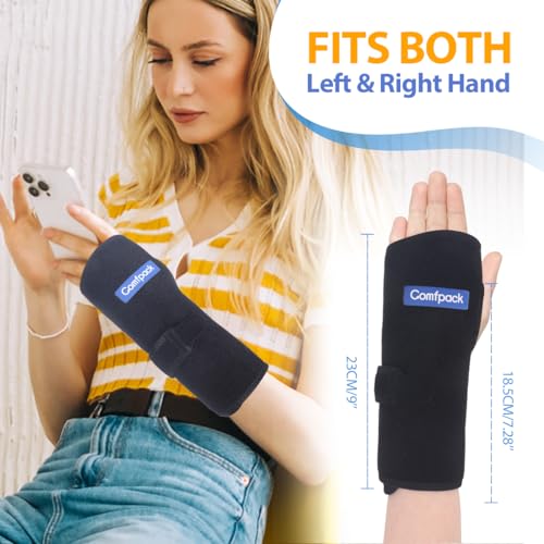 Wrist Ice Pack for Carpal Tunnel, Reusable Hot Cold Therapy Hand Ice Pack Wrap Wrist Ice Brace for Hand Surgery, Rheumatoid, Tendinitis, Swelling, Injuries, Pain Relief